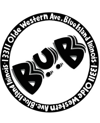 Logo letters BUB with address 13311 Olde Western Ave Blue Island IL